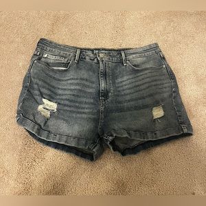 Denizen from Levi's Ripped Mom Jean Shorts